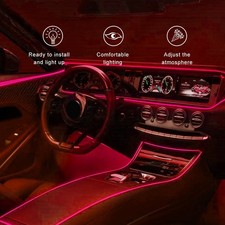 2M Blue USB LED Light - Modern Car Interior Ambient Decorative Lighting Cool