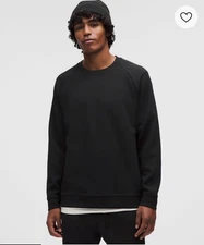 Men’s Size M - Lululemon Classic-Fit Fleece Crew LM3EK1S BLK (MSP $108)