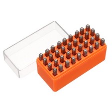 36-teiliger 5/64" (2mm) Metall Buchstaben-Pr&auml;gestempel f&uuml;r Uppercase