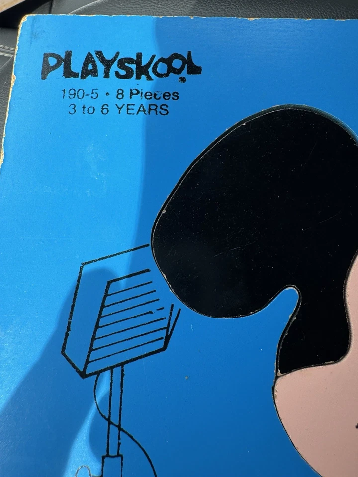 Vintage 1960s Playskool Wooden Tray Puzzle Disney Mickey Mouse 8Pc Complete - Image 2 of 3