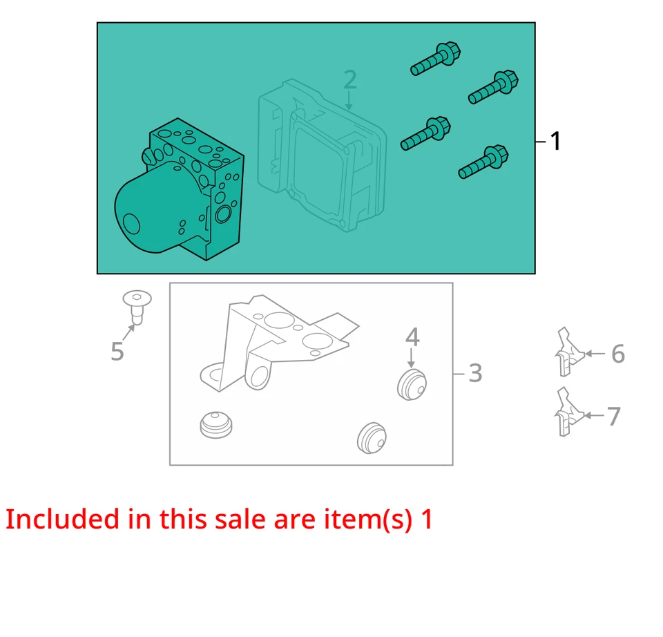 Conjunto de pieza de freno antibloqueo compatible con 16-18 FOCUS 1325961 Foto 3 de 4