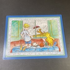 Vtg SCHYLLING Classic Pooh WOODEN 24 PC JIGSAW PUZZLE IN WOODEN TRAY