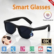 AI Smart Glasses 8K Camera Translator Bluetooth Audio Recording Sunglasses