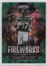 2022 Panini Prizm Fireworks Green Ice Prizm Garrett Wilson #F-21 2s2