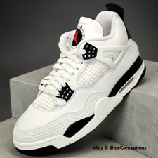 Nike Air Jordan 4 Retro OG FC Shoes Sail Black University Red IM4002-100 Men's