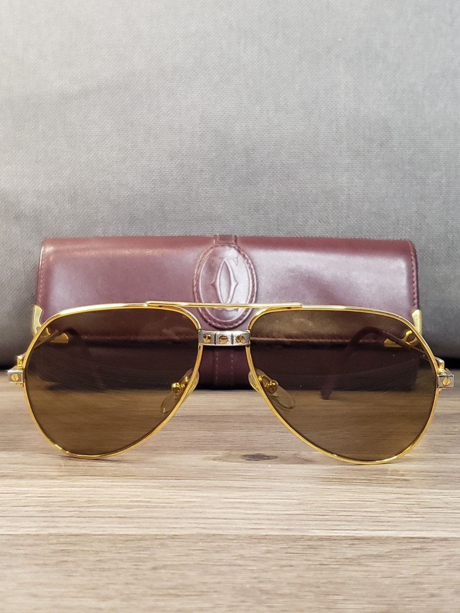 Cartier Santos Vendôme Sunglasses – Vintage Authentic w/ Case