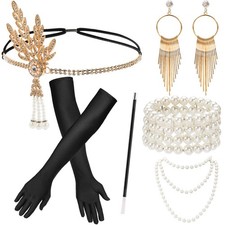 Hiceeden 1920s Flapper Accessories Set, Roaring 20s Great Gatsby Costume  Wo...