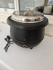 Sunnex 10 litre black electric soup kettle / warmer