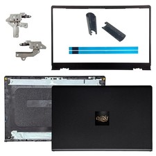 Replacement LCD Back Cover with Bezel Hinges for Dell Inspiron 15 Series - Bla