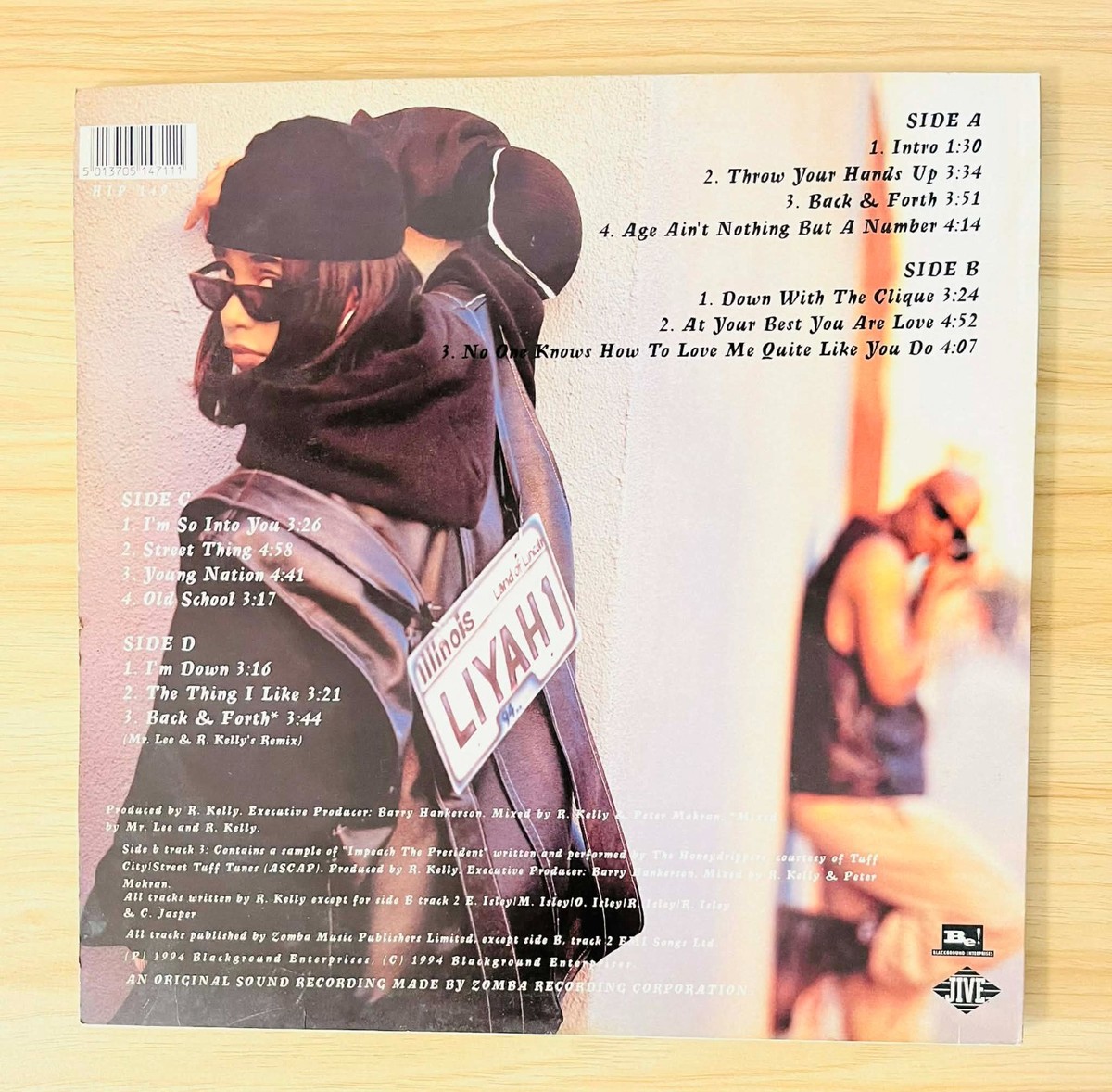 Aaliyah / Age Ain't Nothing But A Number 1994 EU ORIG 2LP Jive HIP