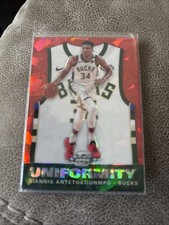 2019-20 Panini Contenders Optic - Uniformity Giannis Antetokounmpo #32 Red...