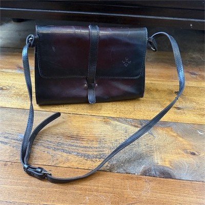 Patricia Nash Satchel & Page Dark Brown Leather handbag 