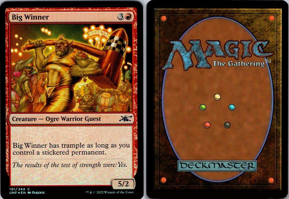 MTG BIG WINNER 101 UNFINITY FOIL
