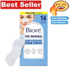 Deep Cleansing Pore Strips – Instant Blackhead Removal and Oil Control, 14 Count