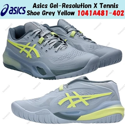 Chaussures de tennis Asics Gel-Resolution X gris jaune 1041A481-402 pour homm... - Photo 1/4