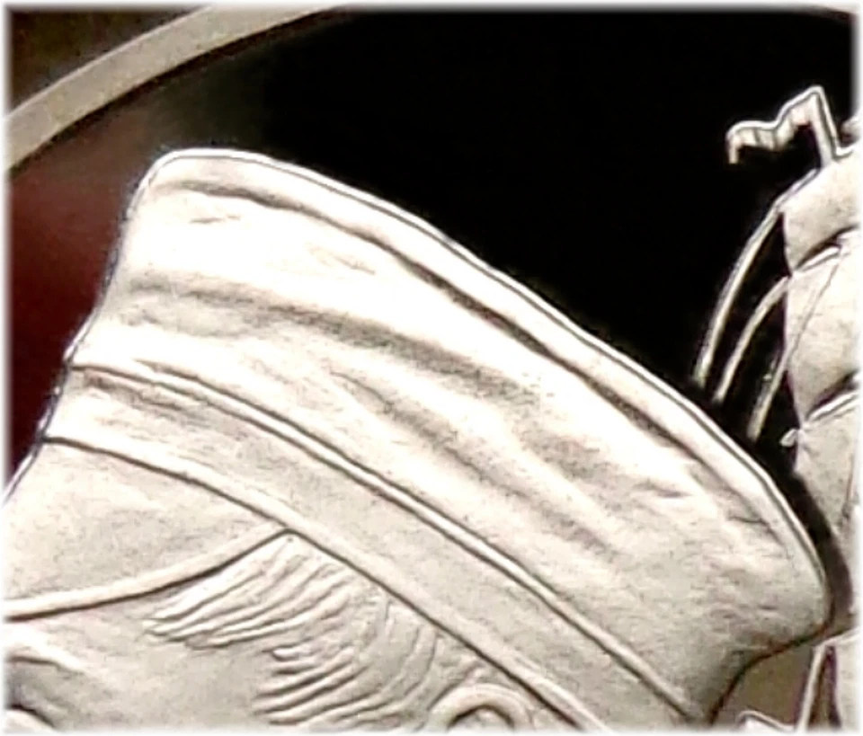 05. 1992(L) Russia 1 Rouble NGC PF 69 UC ADMIRAL NAKHIMOV Typ II-A - Image 3 of 4