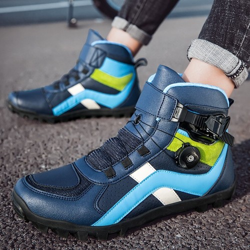 Men's Motorcycle Boots Non-slip Wear Resistance Protective Gear Motorcycle Shoes - Picture 6 of 26