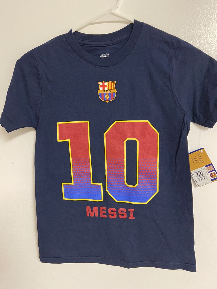 FC Barcelona メッシ 10 シャツ BARCELONA MESSI # 10 T-Shirt Fan Jersey Lionel Leo FCB