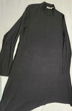 Isaac Mizrahi Sweater Dress - Black Turtle Neck - Size Large - Long Sleeve