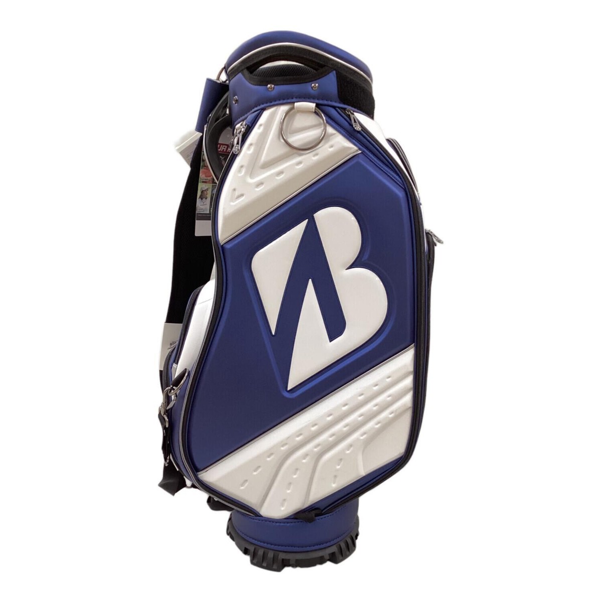 BRIDGESTONE TOUR MODEL ゴルフバッグ BRIDGESTONE GOLF Caddy Bag Navy x White 9.5 Type 2024 Model