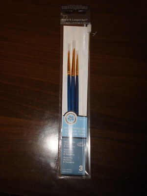 PAINT BRUSH SET-3 Pc. VALUE PAK- Royal & Langnickel #9108~NEW!