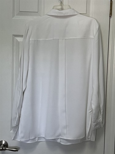 NWT Chico's Size 3 XL 16-18 Alabaster White Cold Shoulder Utility Jacket $99 - Picture 9 of 16