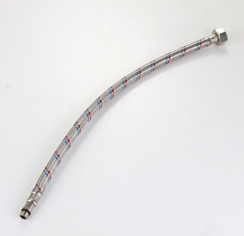 2x 60cm Flexible Schläuche Wasserhahn Küchenarmatur Anschlussschlauch G3/8! - Bild 3 von 8