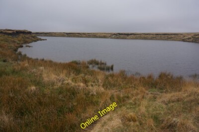 Photo 6x4 Flooded china clay pit, Red Lake Clapper Bridge/SX6566 Seen he c2014