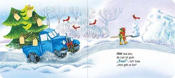 Thumbnail - Der Kleine Blaue Laster Bringt Allen Einen Weihnachtsbaum