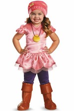 NEW IZZY Jake Never Land Pirates 2T Toddler Girl Deluxe Halloween Pink Costume