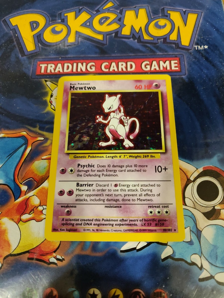 Pokemon Card Mewtwo 10/102 Rare Holo 60HP | eBay Pokemon Card Mewtwo 10/102 Rare Holo 60HP | eBay
