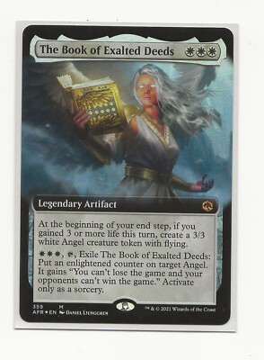 THE BOOK OF EXALTED DEEDS FOIL Borderless MTG English AFR NM Forgotten Realms