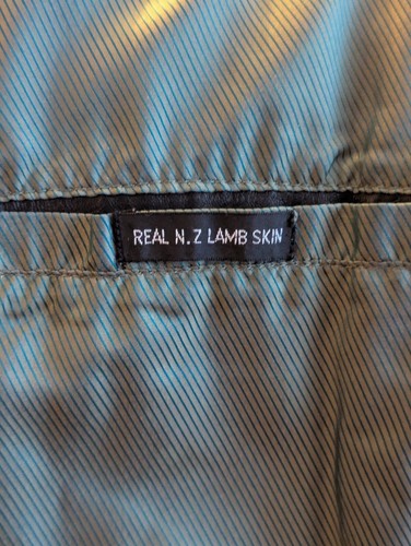 Adler Soft Black Lambskin Leather Coat - Large - Picture 5 of 7