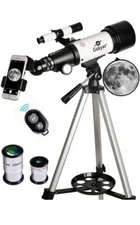 Gskyer Telescope, 70mm Aperture 400mm AZ Mount Astronomical Refracting Telescope