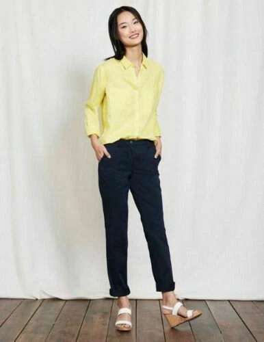 Ladies navy sales chino trousers
