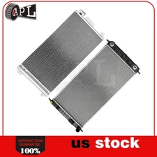 Fits 2008-2012 Chevy Malibu 2.4L l4 AC Condenser and Radiator Assembly