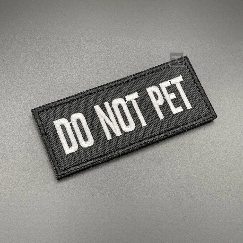 Dog Harness Patch Hook & Loop Canine K9 Vest Warning Badge Tactical Pet Labels