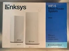 Sealed Linksys AX2200 Dual-Band Intelligent Mesh WiFi 6 System 2-Pack MX20WH2