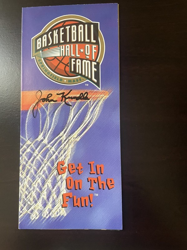 Signed John Kundla Basketball HOF Program (Dec).