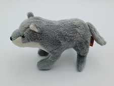 Adventure Planet Realistic Gray Wolf Dog Coyote Plush Stuffed Animal 7.5"