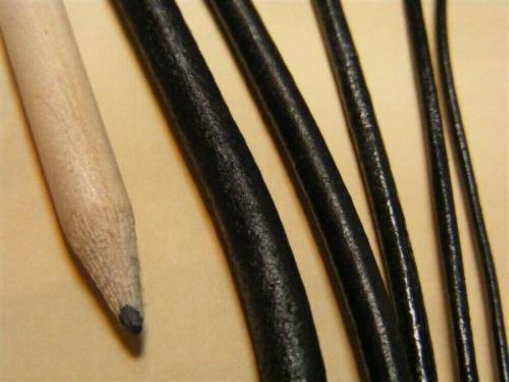 4 WIDTH 1mm to 4mm Black Real Leather Cord Thonging Jewellery Thong 1 2 4m+ 086 eBay