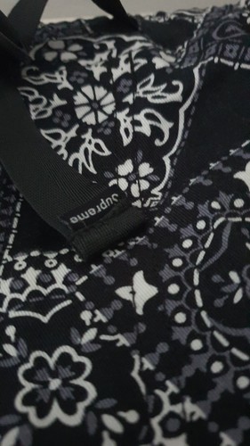 SS15 Supreme Bandana Ceinture Court TAILLE S Short Noir - Photo 3 sur 10