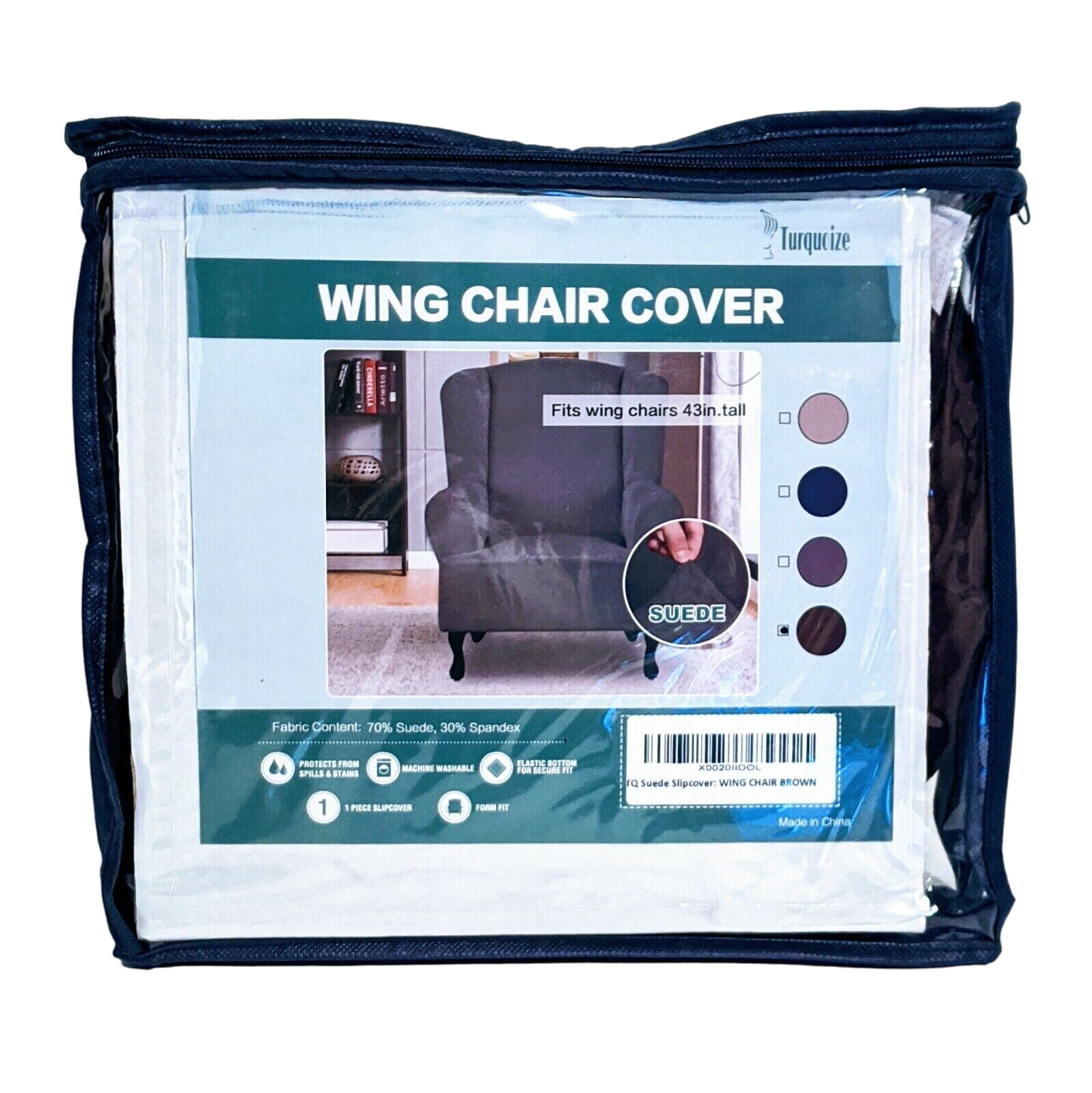 Slipcover Suede Protector 1-piece, Color Brown