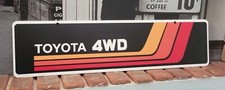Toyota Vintage racing stripes aluminum sign  6" x 24"