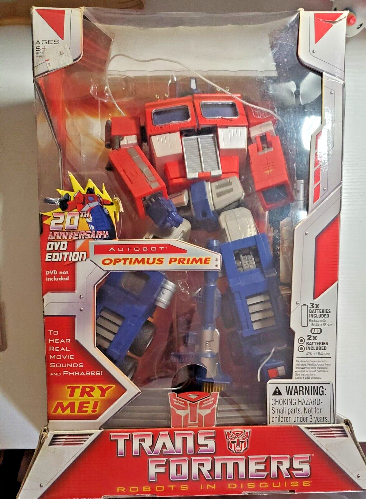 Transformer Optimus Prime Robots in Disguise 20th Anniversary Used