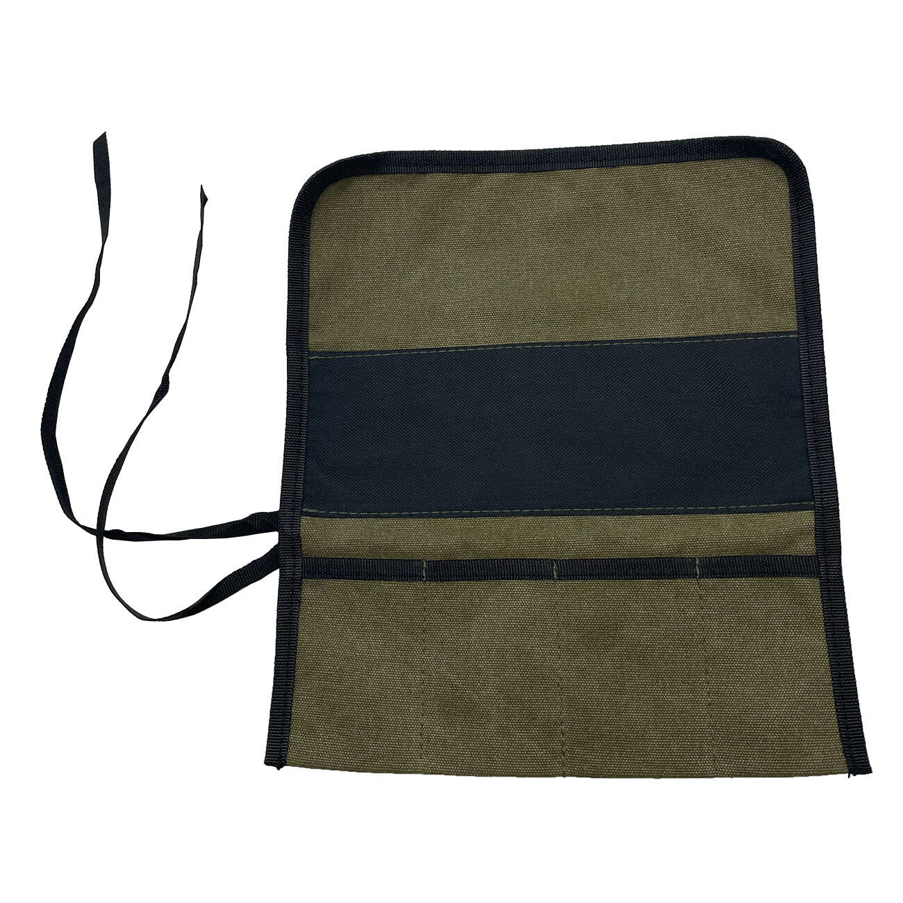Green Portable Roll up Tool Bag Multiple Pockets Multi-Purpose Canvas Tool Bag