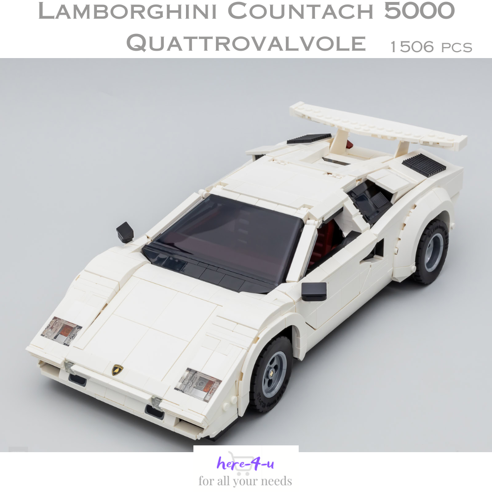 Build Blocks icons - Lamborghini Countach | 1506pcs (10337)  ABS Plastic Kit
