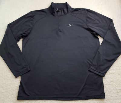 Paradox 1/2 Zip Pullover Shirt Mens XL Black Long Sleeve Golf Dad Sports Active