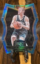 2016 Select Light Blue Die-Cut Prizm #147 Mirza Teletovic   Milwaukee Bucks