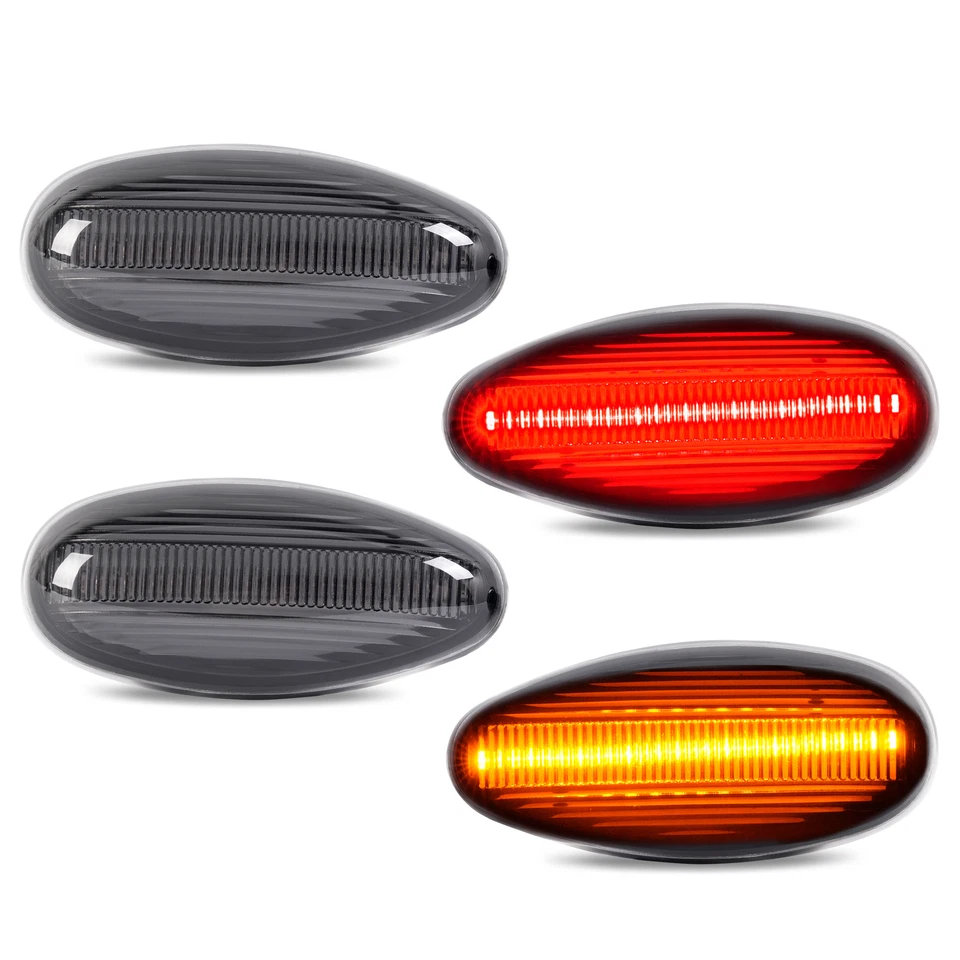 Luces de señalización laterales LED de doble cama para Silverado GMC Sierra 2500HD 3500HD 01-07 Foto 4 de 4